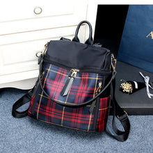 Load image into Gallery viewer, High Quality Plaid Backpack School Bags For Teenagers Girls