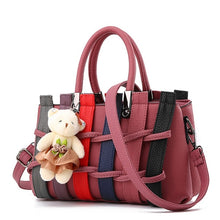 Load image into Gallery viewer, New Fashion PU Leather Weave Handbags for Women