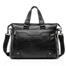 Load image into Gallery viewer, Men's Leather Briefcase PU Material 15inch Men's Shoulder Bag For Men