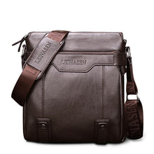 Load image into Gallery viewer, Men's Leather Briefcase PU Material 15inch Men's Shoulder Bag For Men