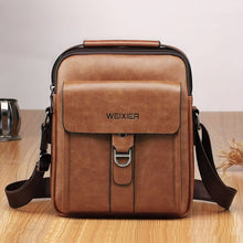 Load image into Gallery viewer, PU leather shoulder bag for men