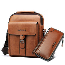 Load image into Gallery viewer, PU leather shoulder bag for men