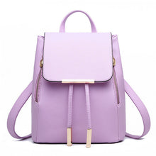 Load image into Gallery viewer, Women PU Leather Backpacks Rucksack School bags
