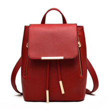 Load image into Gallery viewer, Women PU Leather Backpacks Rucksack School bags