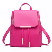 Load image into Gallery viewer, Women PU Leather Backpacks Rucksack School bags