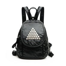 Load image into Gallery viewer, BERAGHINI 2018 PU Leather Women Backpack Student Rivet Daypack School Bags for Teenagers High Quality Travel Women Back Bag