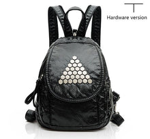 Load image into Gallery viewer, BERAGHINI 2018 PU Leather Women Backpack Student Rivet Daypack School Bags for Teenagers High Quality Travel Women Back Bag
