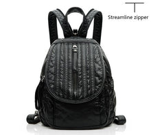 Load image into Gallery viewer, BERAGHINI 2018 PU Leather Women Backpack Student Rivet Daypack School Bags for Teenagers High Quality Travel Women Back Bag