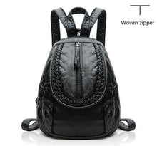 Load image into Gallery viewer, BERAGHINI 2018 PU Leather Women Backpack Student Rivet Daypack School Bags for Teenagers High Quality Travel Women Back Bag