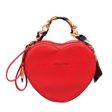 Load image into Gallery viewer, BERAGHINI Heart Shape Bags for Girls PU Leather Solid Color Crossbody Bag Fashion Woman Individuality Scarves Hangbags Ladies