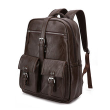 Load image into Gallery viewer, Fashion Men leather backpack