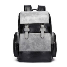 Load image into Gallery viewer, Waterproof travel men leather backpack
